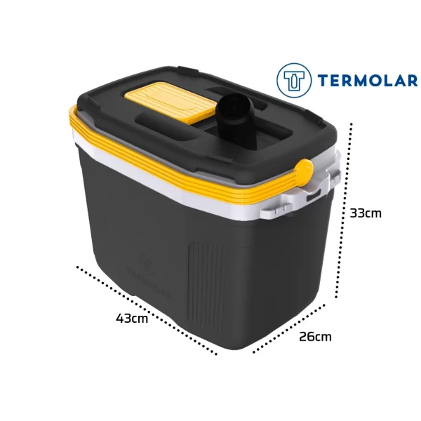 Kit Caixa Térmica 20L Preta + Flip Top 2,5L Preto Termolar - Imagem 2
